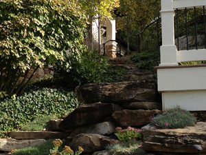 Home With Landscaping Stones
